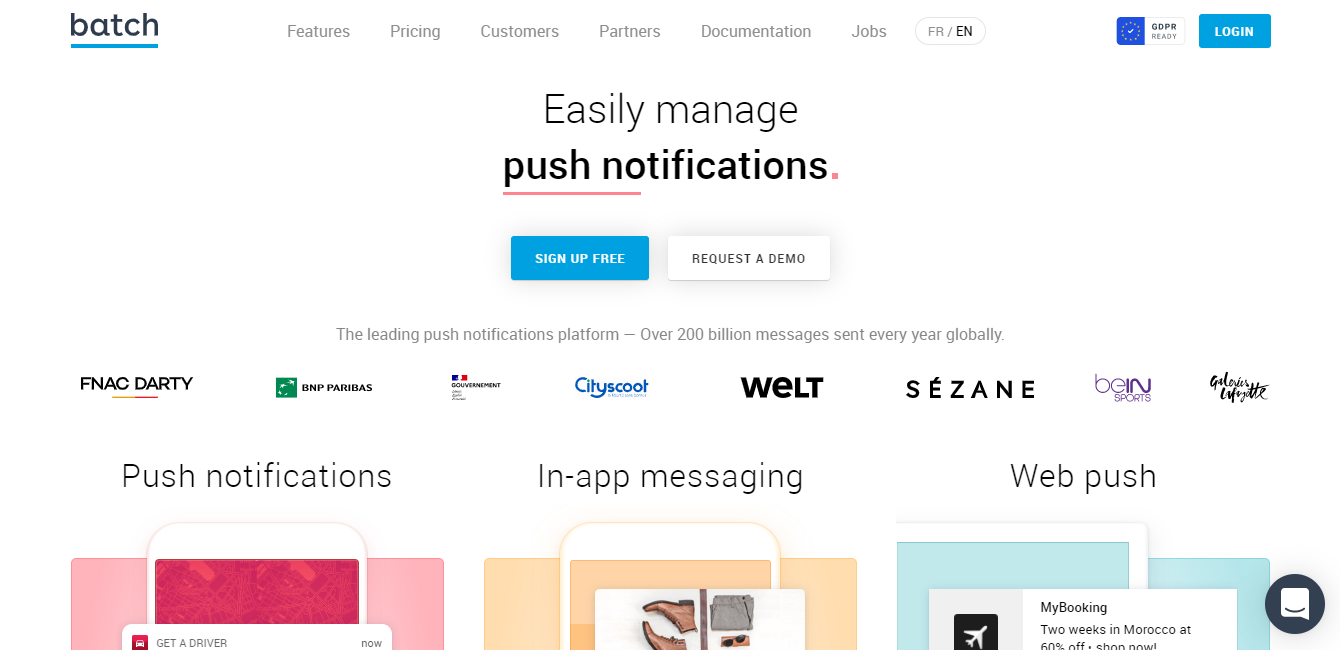 batch push notifications